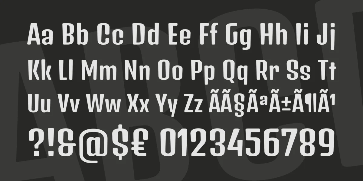 Denk One Font preview 4