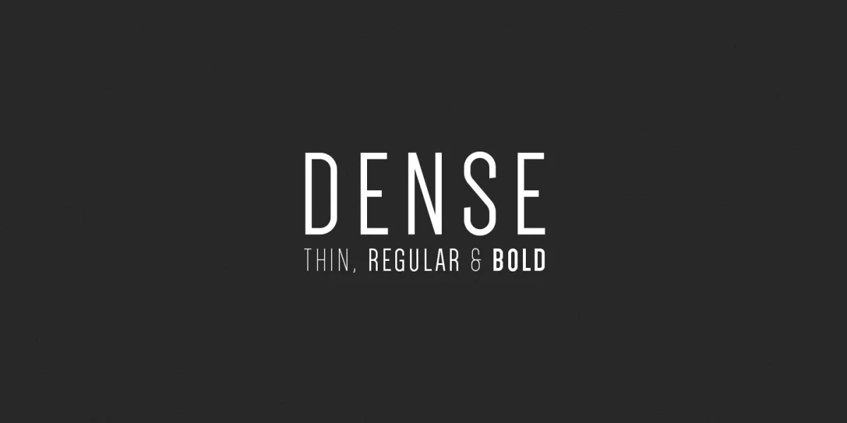 Dense Font