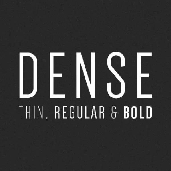 Dense Font preview 6