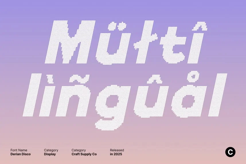 Derian Disco Font preview 5