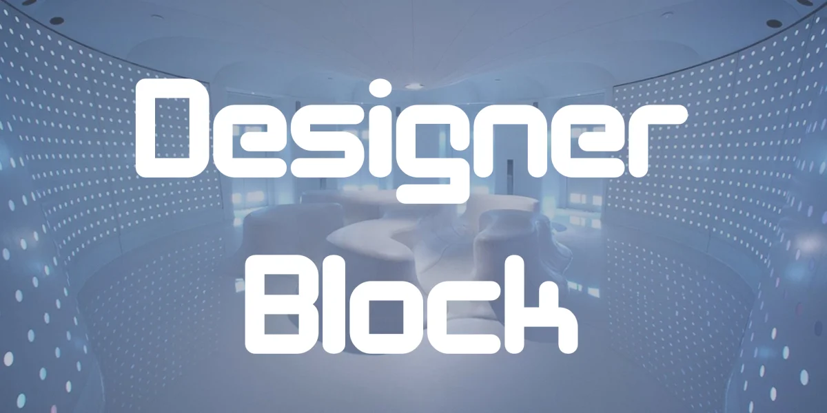 Designer Block Font