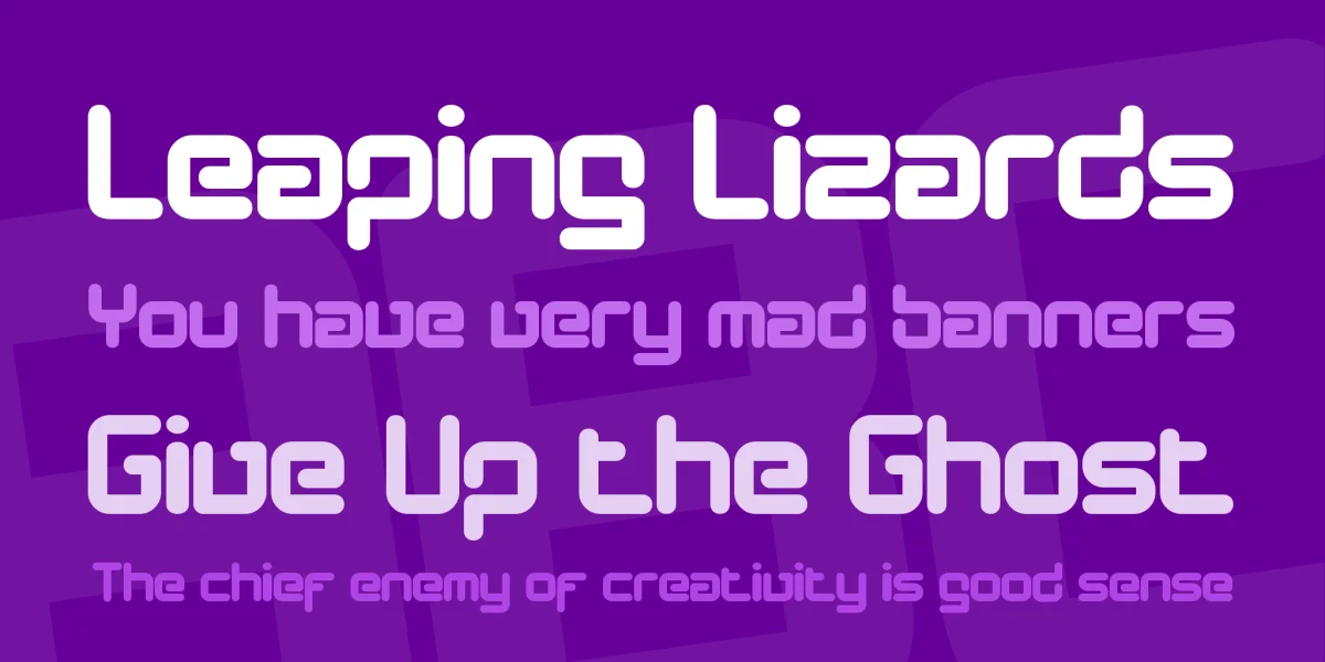 Designer Block Font preview 2