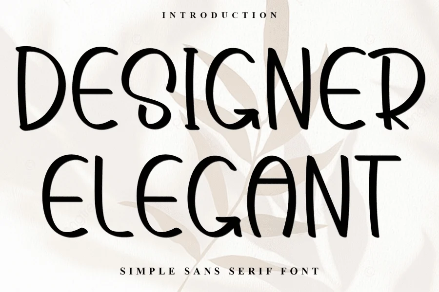 Designer Elegant Font