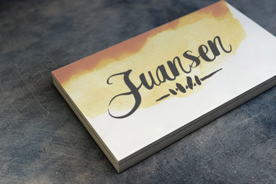destain Font preview 3