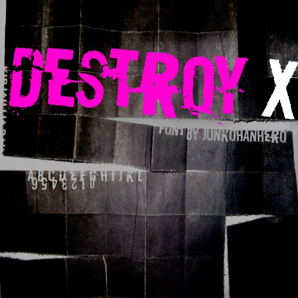 Destroy X Font preview 10