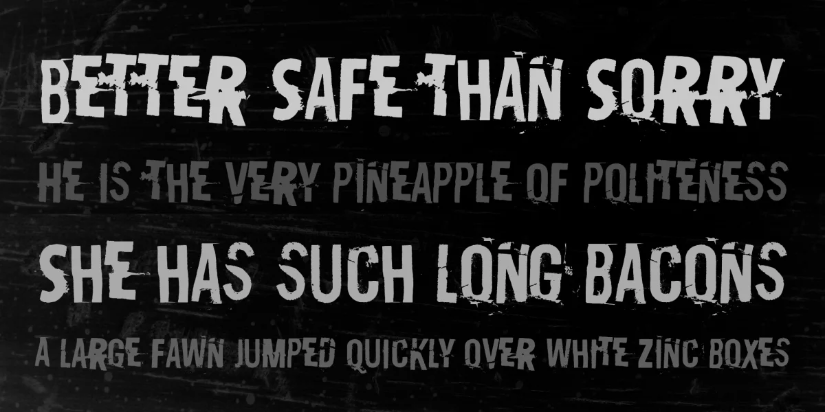 Destroy X Font preview 2