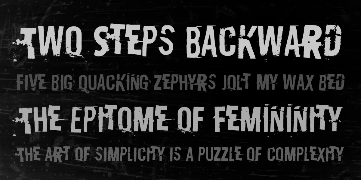 Destroy X Font preview 7