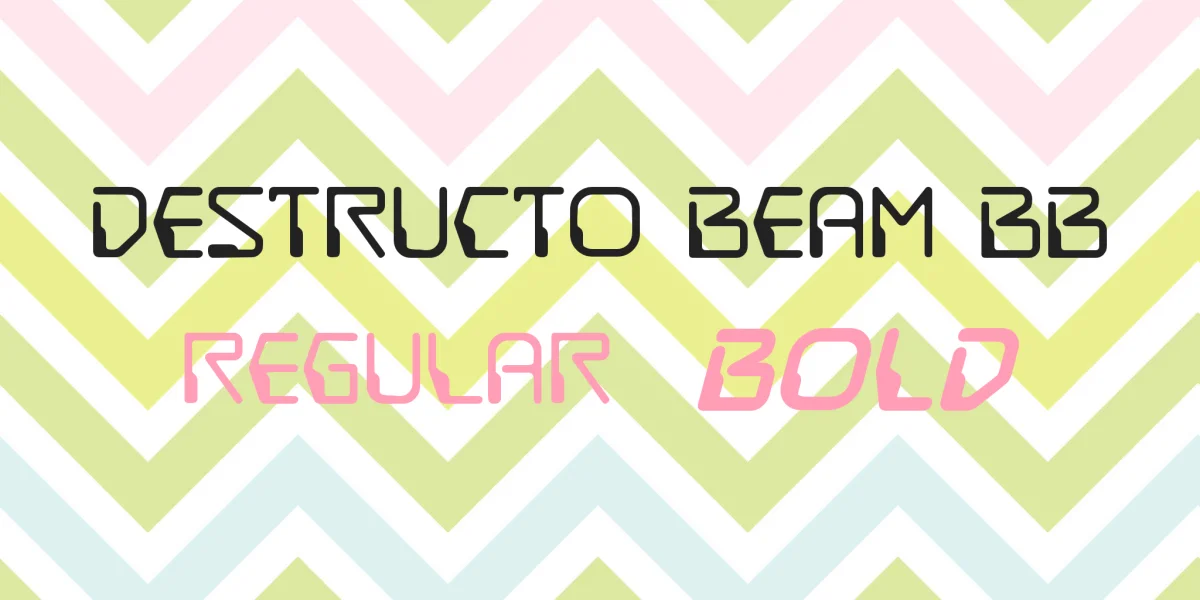 Destructo Beam BB Font Family