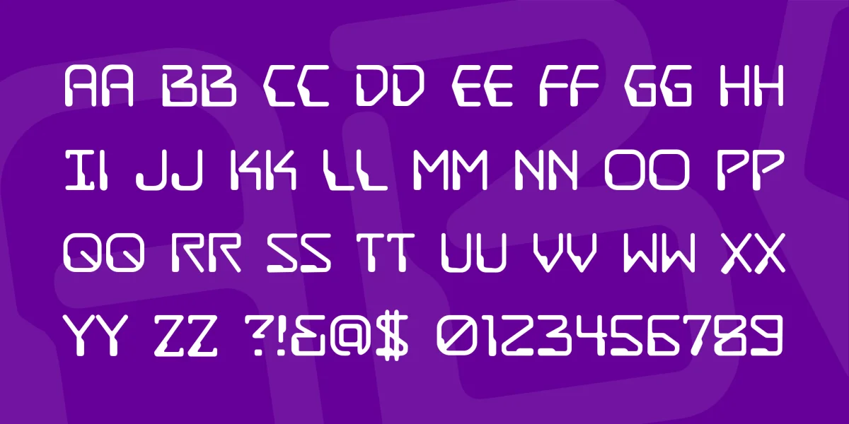 Destructo Beam BB Font Family preview 3