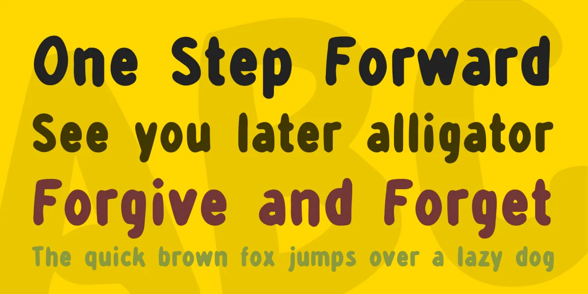 detourDork Font preview 3