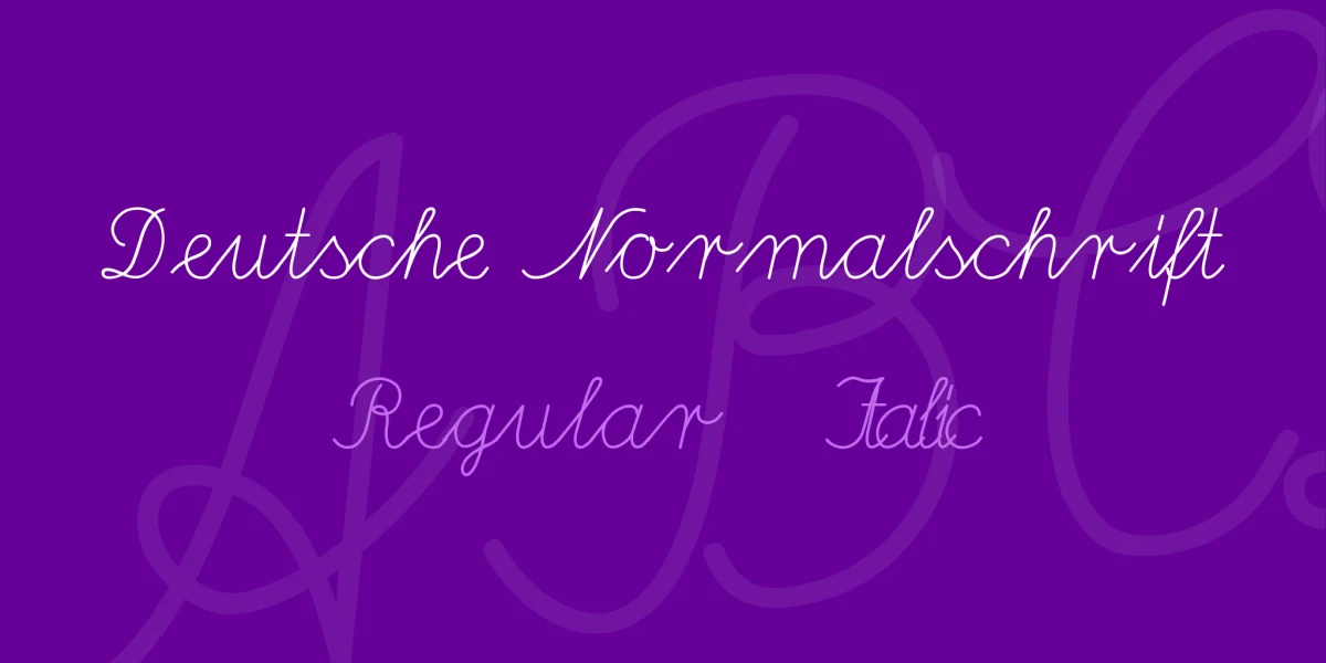 Deutsche Normalschrift Font Family