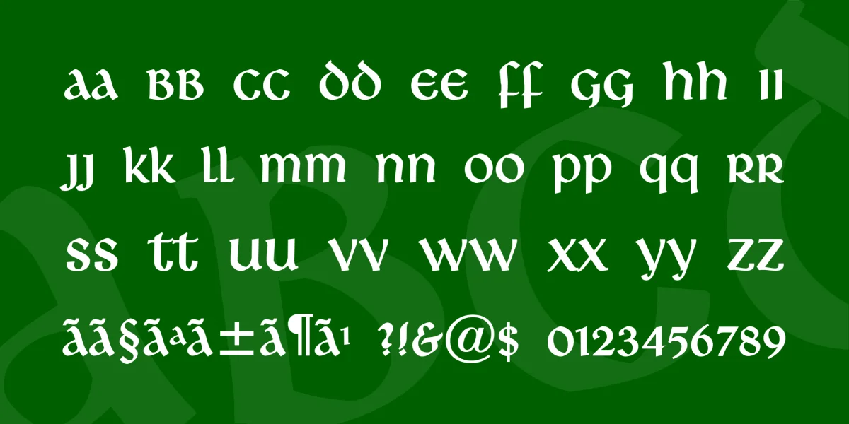 Deutsche Uncialis Font Family preview 3