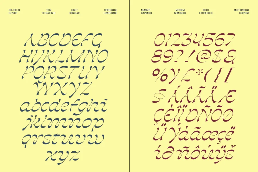 Dh Joleta DEMO Font preview 5