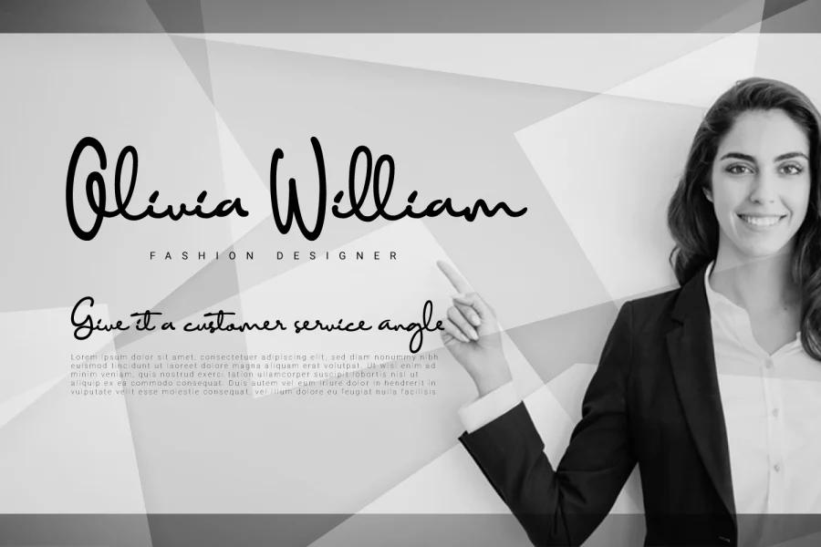 Diamant handwriting Font preview 6