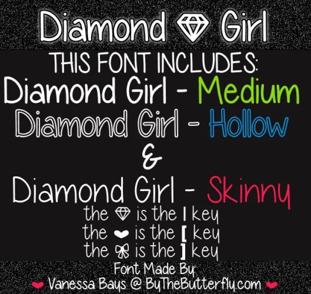 Diamond Girl Font Family