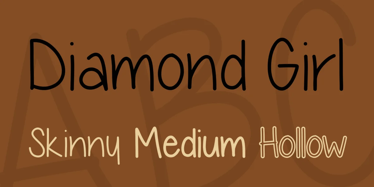 Diamond Girl Font Family preview 3