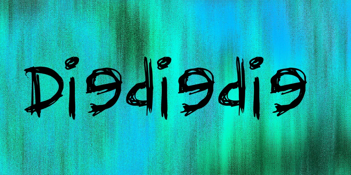 Diediedie Font preview 2