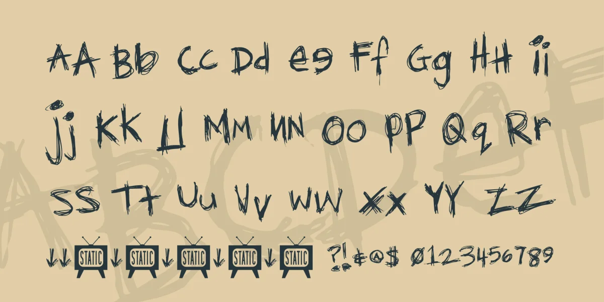 Diediedie Font preview 4