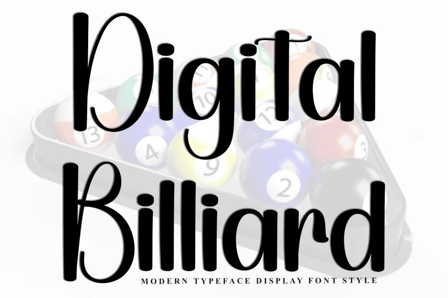 Digital Billiard Font
