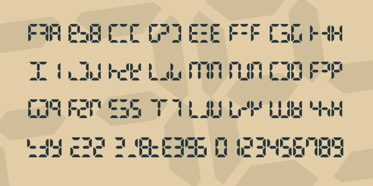Digital Dismay Font preview 3