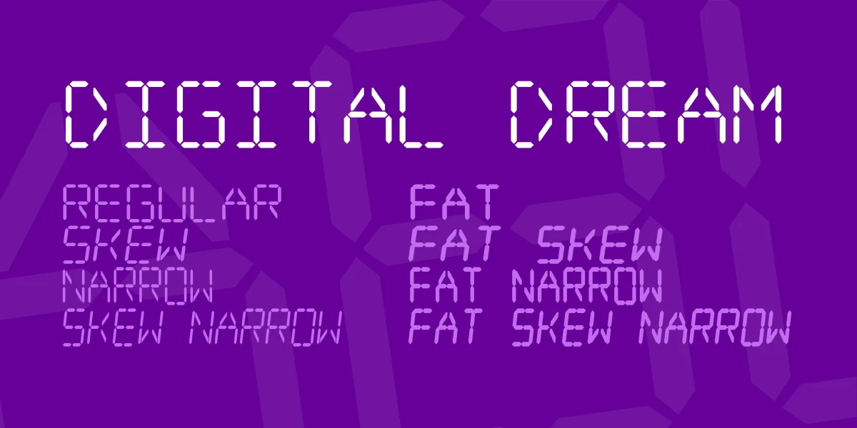 Digital dream Font Family