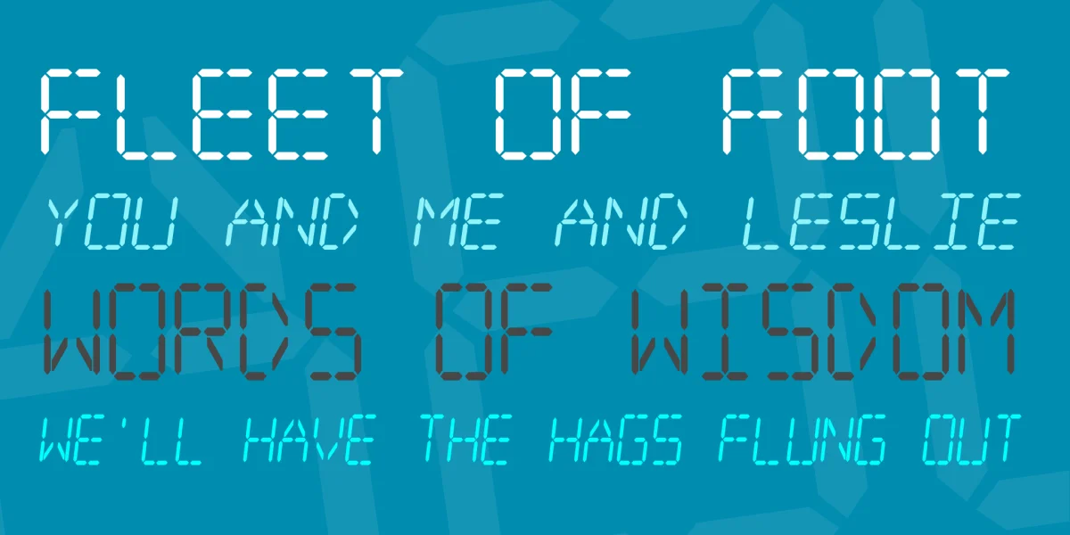 Digital dream Font Family preview 2