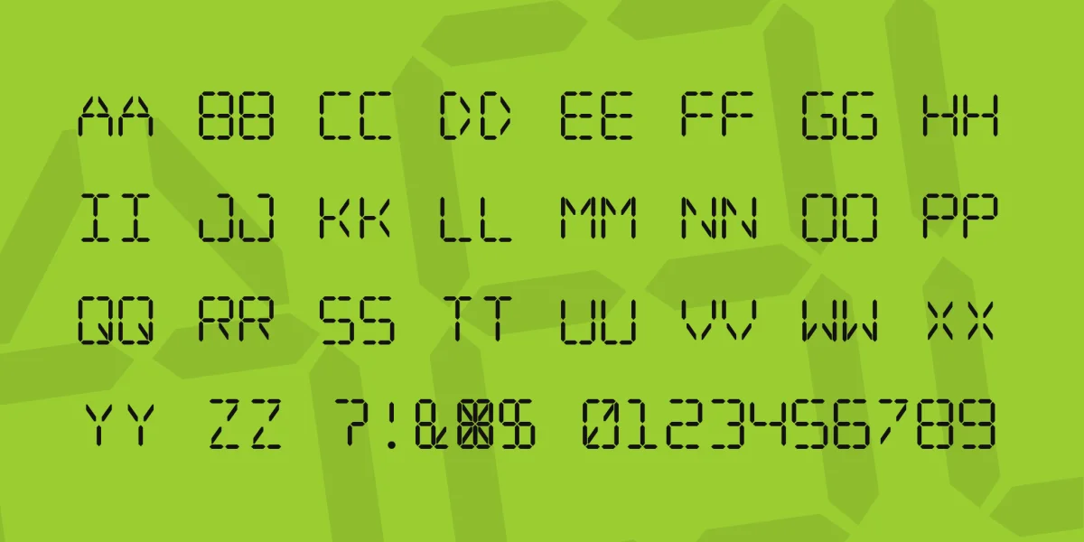 Digital dream Font Family preview 3
