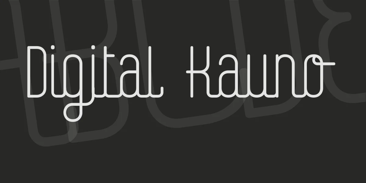 Digital Kauno Font