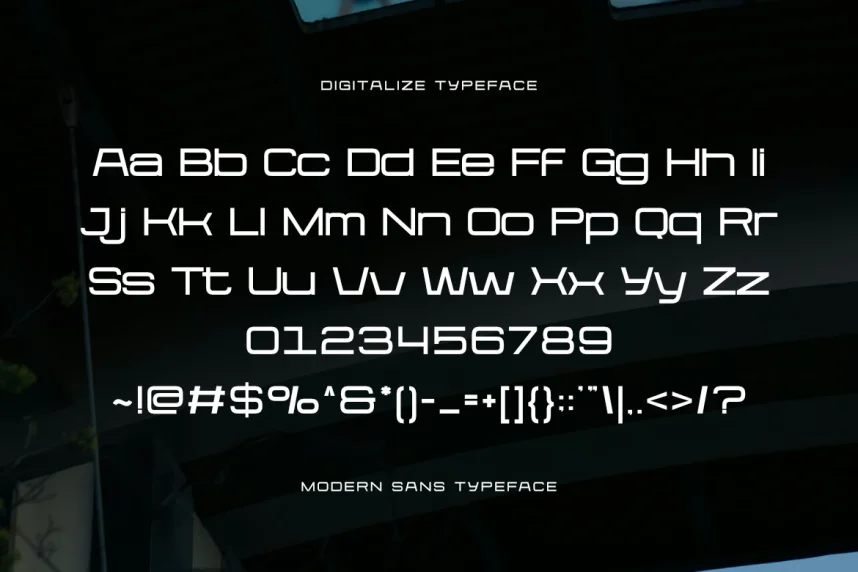 Digitalize Font preview 3