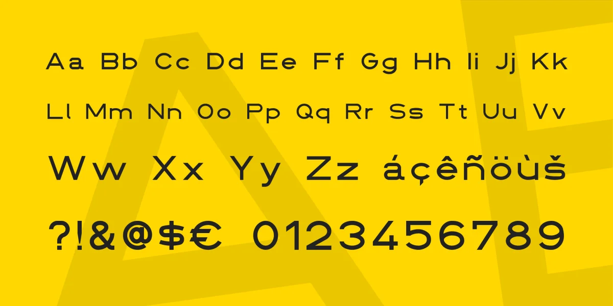 DIN 1451 fette Breitschrift 1936 Font preview 3