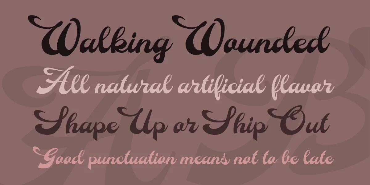 Dinasty Personal Use Font preview 2