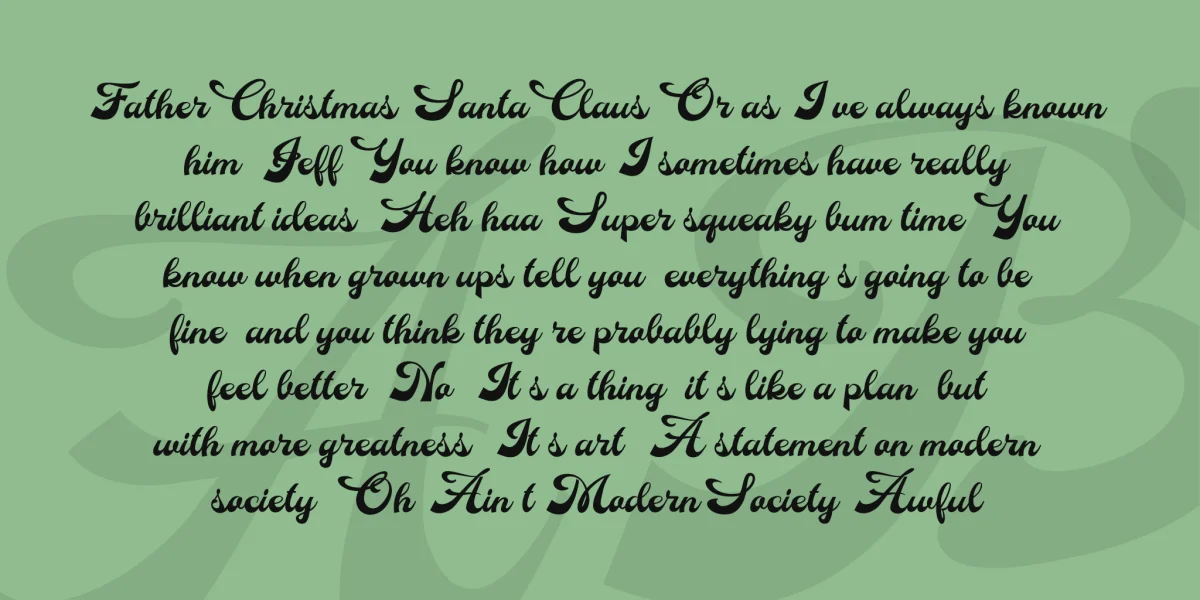 Dinasty Personal Use Font preview 3