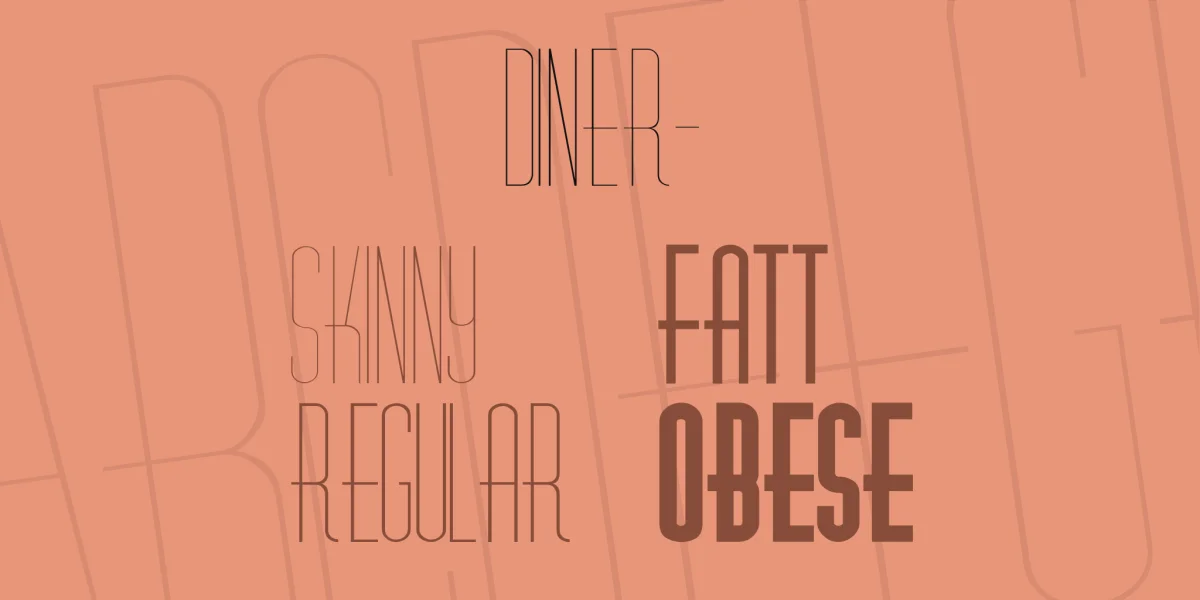 Diner- Font Family