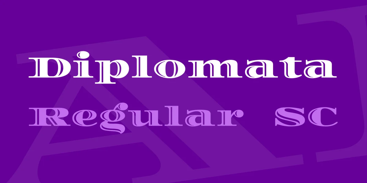 Diplomata Font Family preview 2