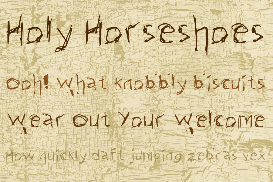 Dirty Enough Font preview 2