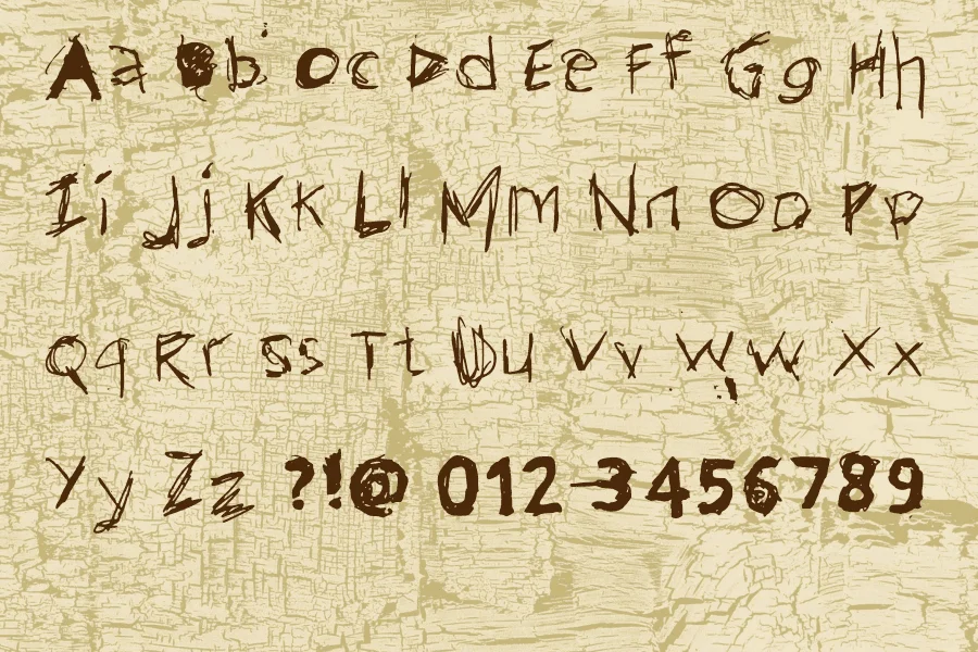 Dirty Enough Font preview 4