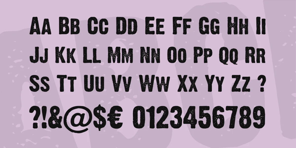 Dirty Headline Font preview 3