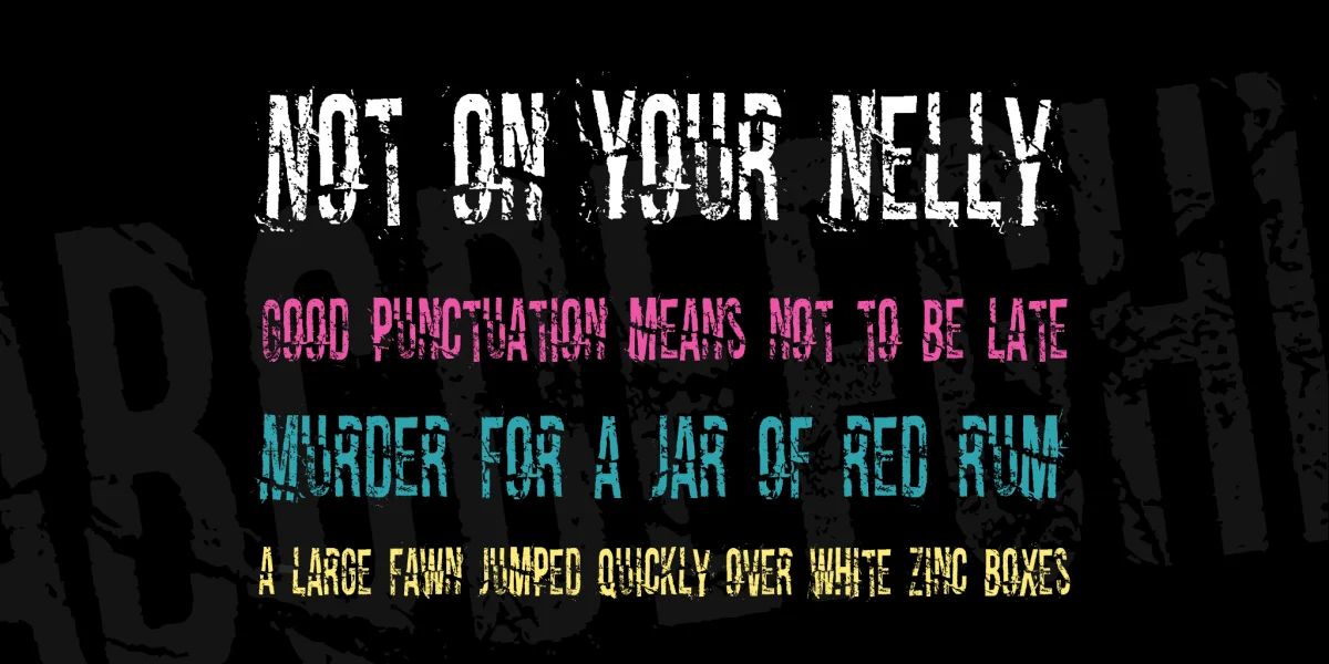 Dirty Old Town Font preview 3