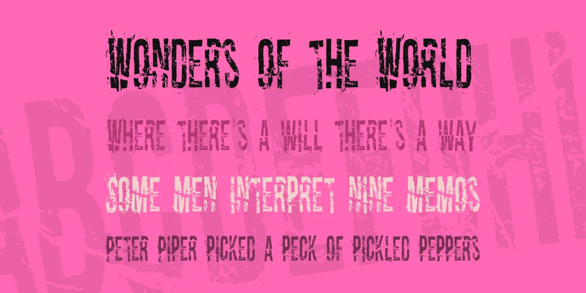 Dirty Old Town Font preview 4