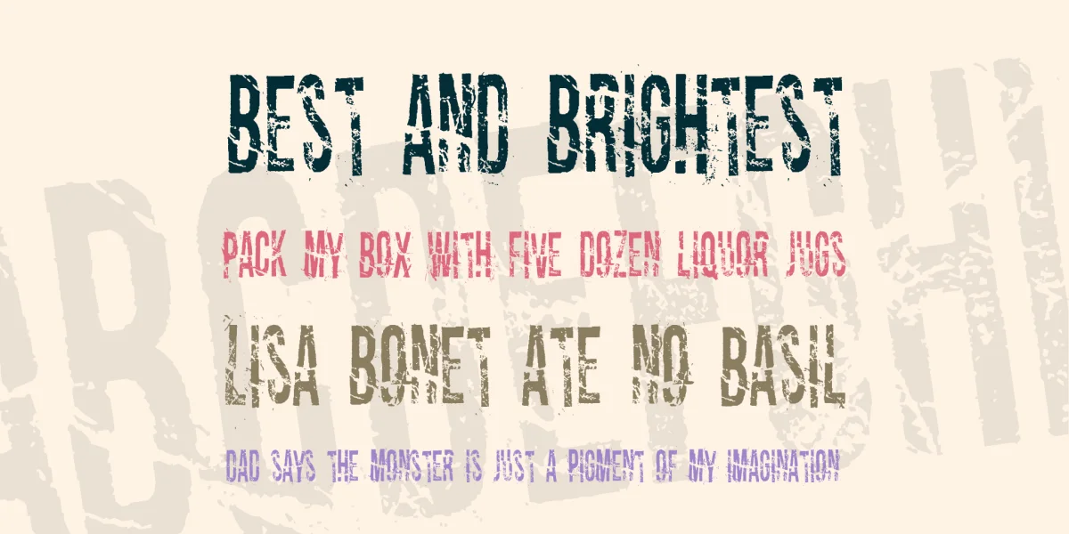 Dirty Old Town Font preview 5