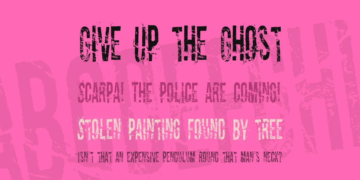 Dirty Old Town Font preview 7