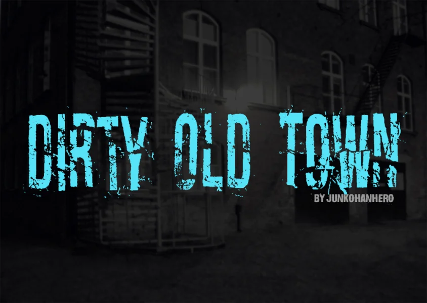 Dirty Old Town Font preview 9