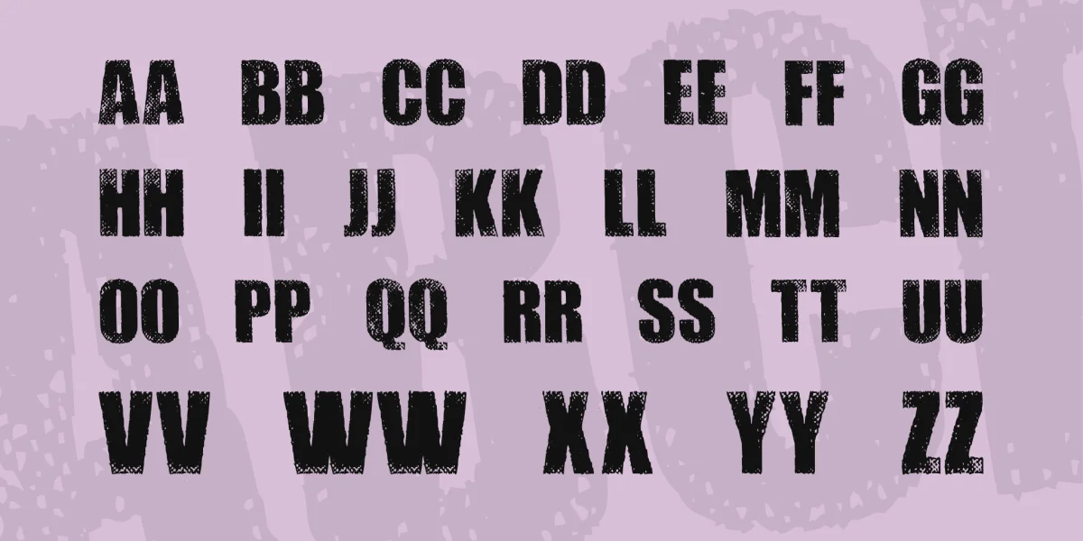 DIRTYBAG Font preview 3