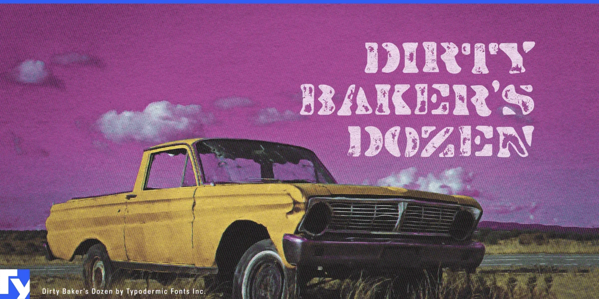 Dirty Baker's Dozen Font