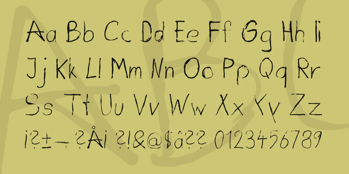 Dirty Deo HandInk Font preview 4