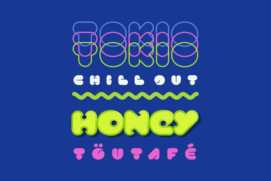 DISKOPIA Font Family preview 3