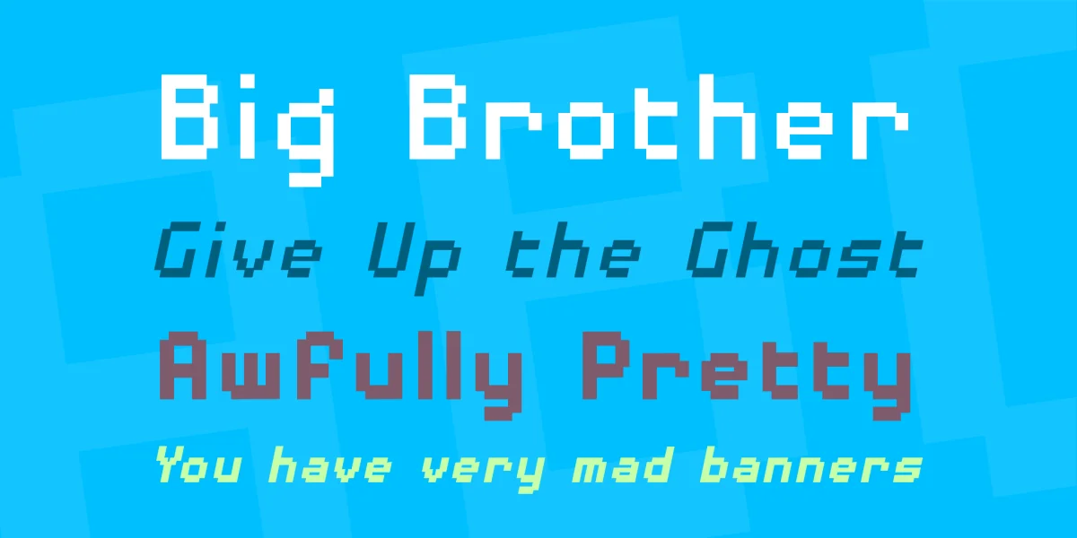 Disposable Droid BB Font Family preview 2