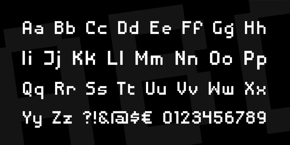 Disposable Droid BB Font Family preview 4