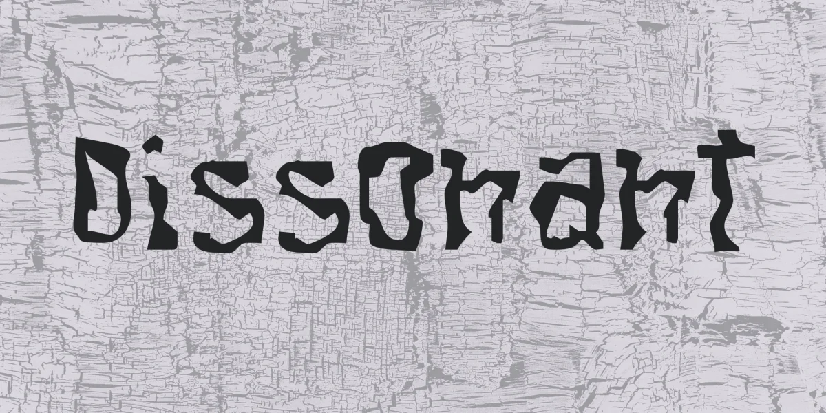 Dissonant Font