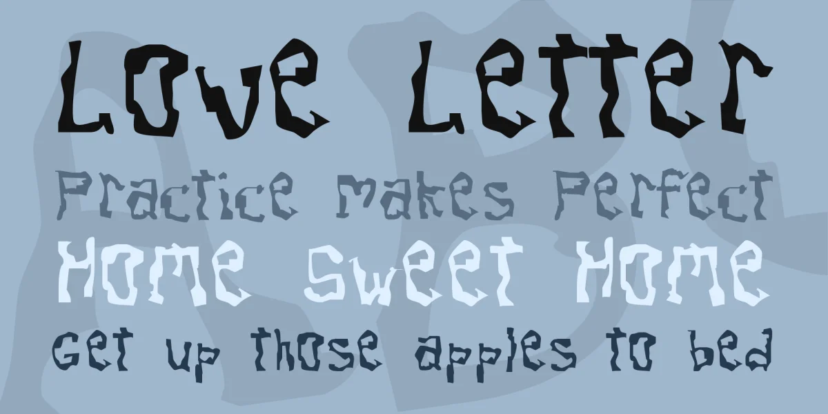 Dissonant Font preview 2